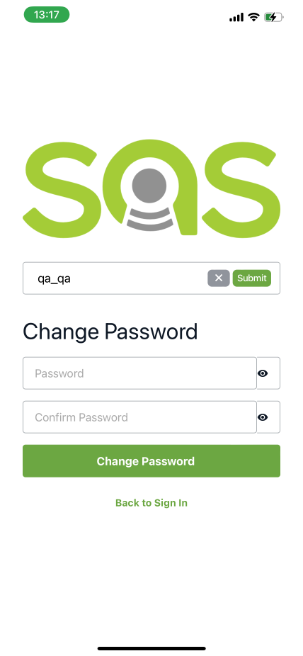 change initial password